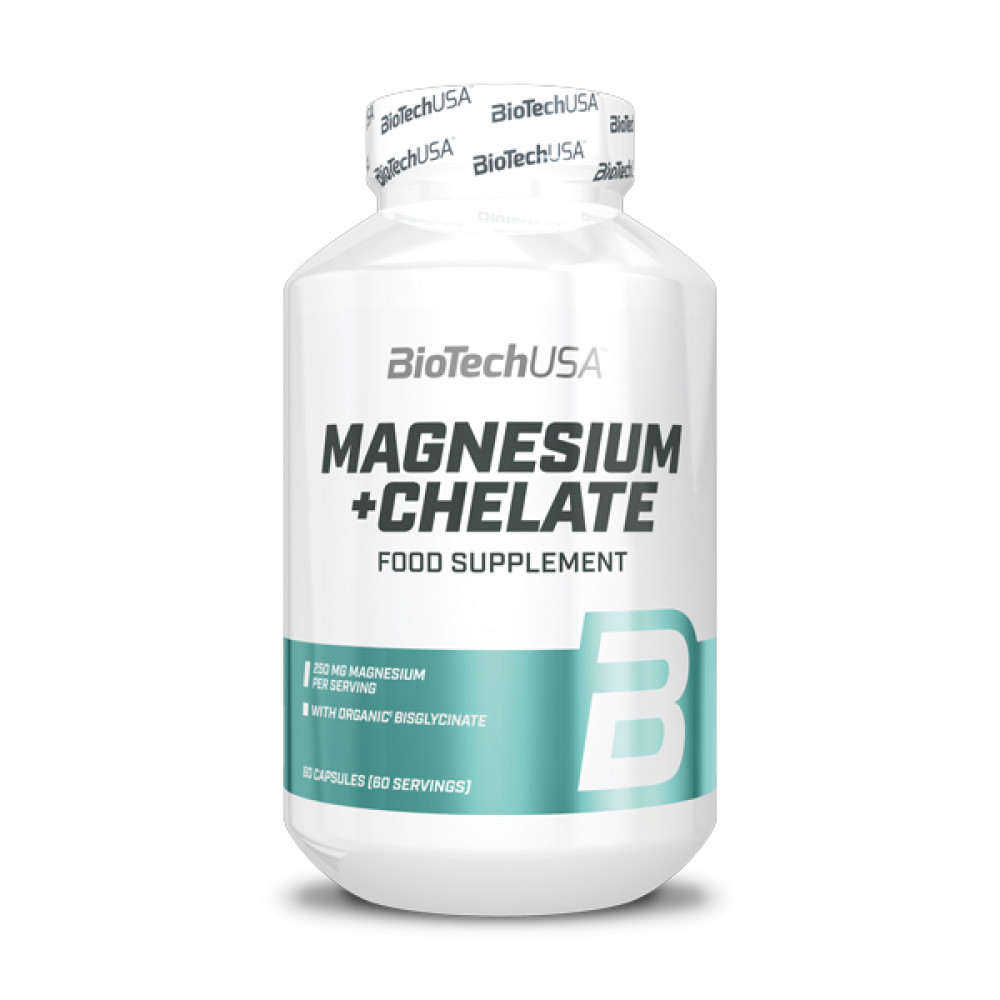 Magnesium + Chelate 60 Kapseln - Biotech USA