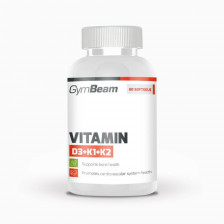 Vitamín D3+K1+K2 120 Kapseln - GymBeam