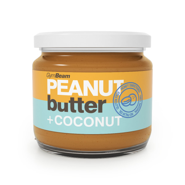 100% Erdnussbutter mit Kokos 340 g - GymBeam